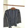 Jersey azul a rallas